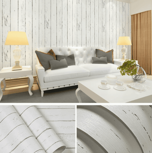 Self-Adhesive Wallpaper for Bedrooms and Dorms Waterproof & Moisture-Resistant Nordic White Maple